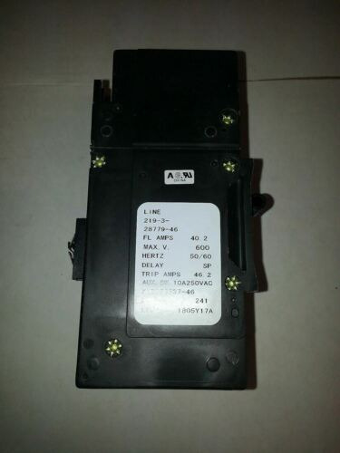 Sensata Airpax Circuit Breaker 3p 219-3-28779-46 40.2amps