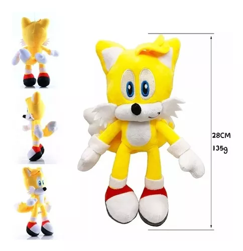 Peluche De Sonic Importados De 30cm Silver/tails/amy/shadow