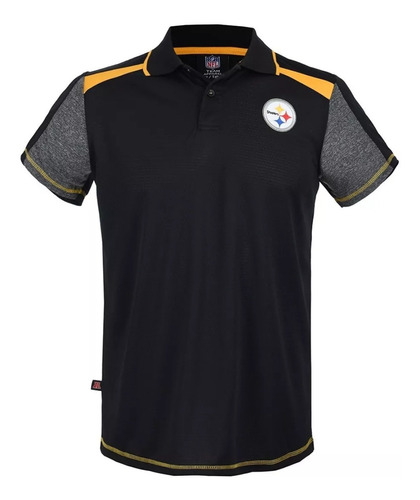 Playera Tipo Polo Deportiva Pittsburgh Steelers Nfl Oficial