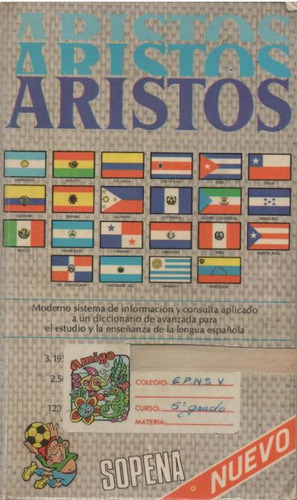 Diccionario Ilustrado Aristo De La Lengua Española.