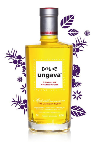 Imagen 2 de 5 de Gin Ungava 1000ml Canadian Premium Gin