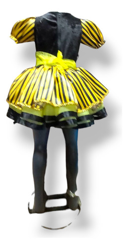 Difraz De Abeja, Vestido De Abeja Abejita Amarillo Negro 10