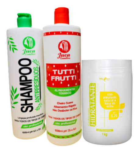 Kit Progressiva Tutti Frutti 2x1l+ Cond Hidratante Milho 1kg