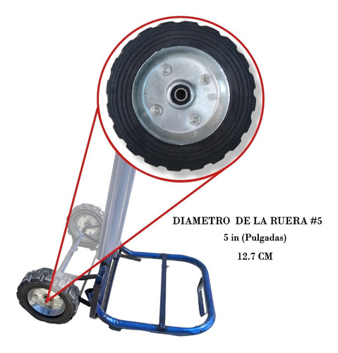 5 Diablo De Carga, Plegable , Extensible Para 60kg