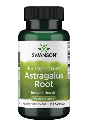 Raíz De Astrágalo - Astragalus Root - 470mg Per  100 Caps.