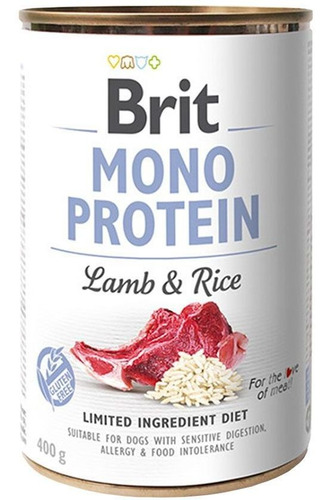 Brit Mono Protein Lamb & Rice 400g