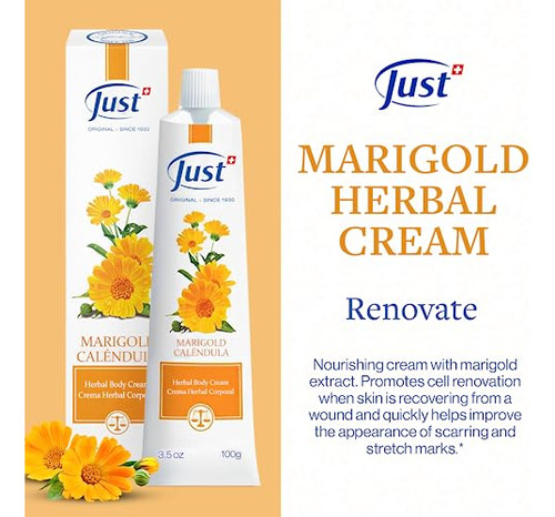 Swiss Just Cream 100 Ml, Crema Nutritiva Con Caléndula