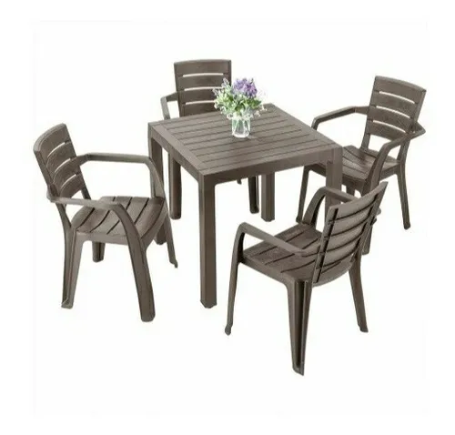 comprar Combo Mesa Barú + 4 Sillas Barú Con Brazos\u002F Rimax + Paragua