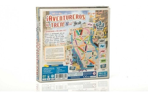 Imagen 3 de 3 de Aventureros Al Tren New York Juego De Mesa