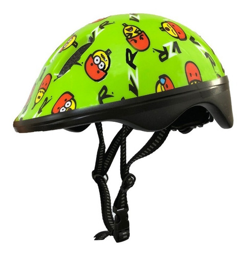 Casco Infantil Bicicleta Diseño Verde Ajustable Unitalla