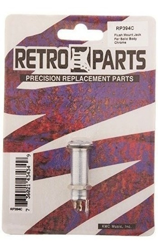 Partes Retro Rp394c Cromo Extremo Pin Jack Cuerpo Solido Par