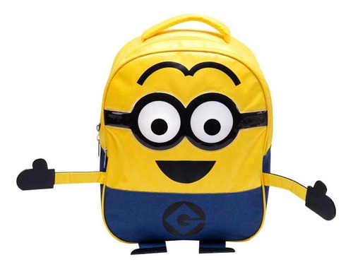 Backpack Mochila En Forma De Minion Amarilla De Niño 9580 Color Amarillo