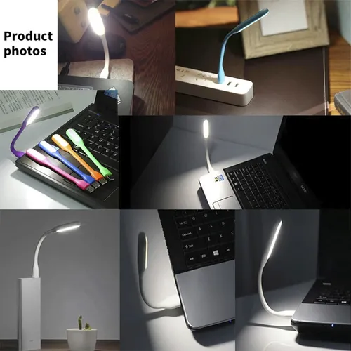 Pack 2 Luz Led Mini Portatil Usb Flexible Lampara Usb Led