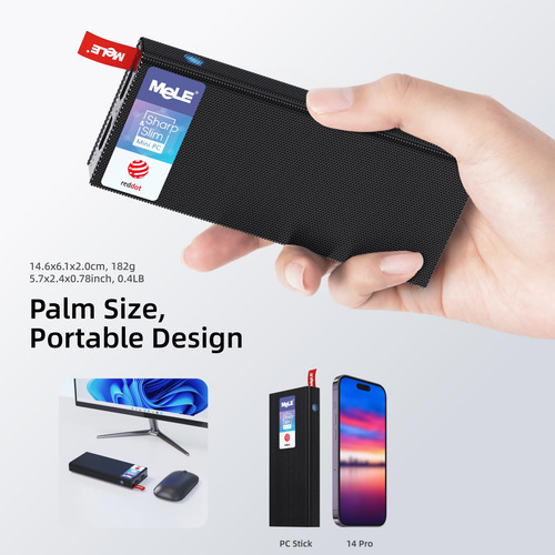 Mini Pc Stick Mele Pcg02 Pro J4125 8 Gb/128 Gb Hdmi X2 Usb-c