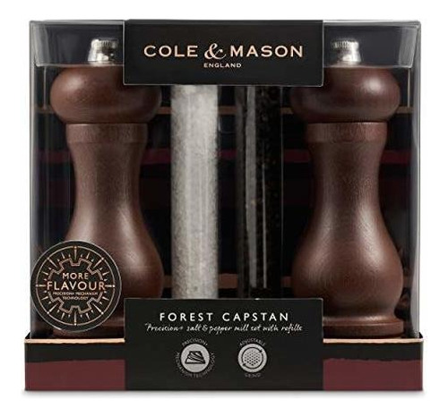 Cole & Mason Capstan Molinillo Sal Y Pimienta Set Regalo