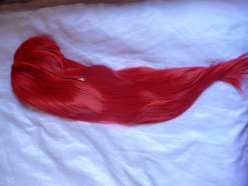Peluca Larga Lacia Rojo Fuego - Cosplay, Disfraces