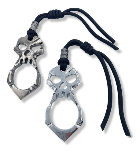 Chaveiro Skull Soco Inglês Metal Caveira Kubotan