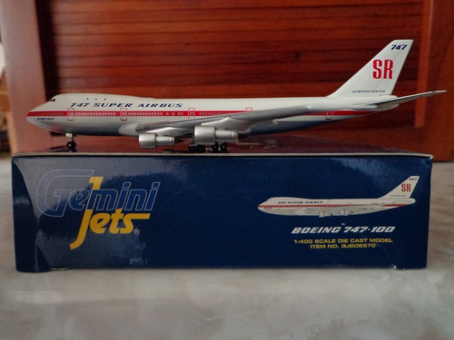 Avion Boeing 747-100sr Boeing Company Esc 1:400 Gemini Jets