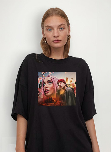 Remera Unisex María Becerra Paulo Londra Ramen Para Dos