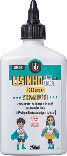 Imagem 1 de 1 de Lola Kids Shampoo Lisinho Leve And Solto *3-12 Anos*  250ml