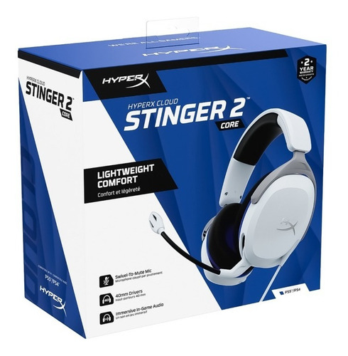 Audífono Hyperx Cloud Stinger 2 Core Gaming Ps5 Color Blanco