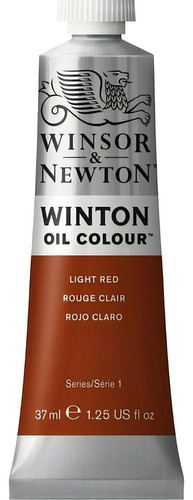 Pintura Oleo Winsor & Newton Winton 37ml Colores A Escoger Color Del Óleo Light Red - Rojo Pardo No 27