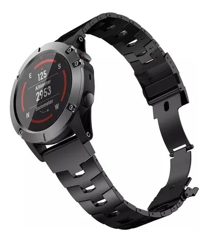 Correa Acier Con Resina Ajustable Turmalina Para Garmin Fenix 5