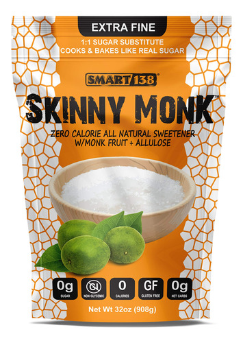 Skinny Monk - Edulcorante De Alulosa Con Fruta De Monje, Sus