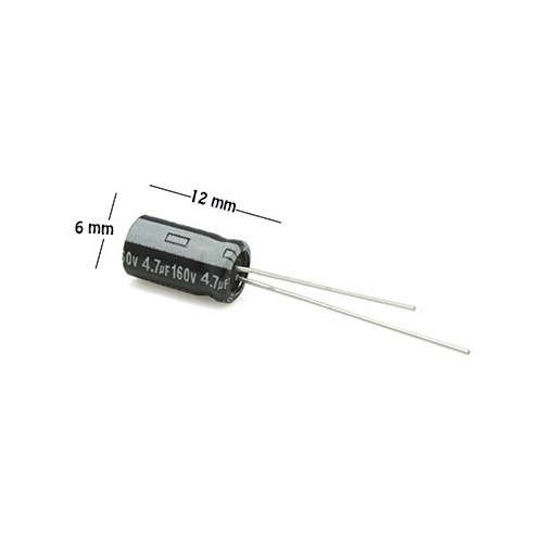 5 Pcs Condensador Electrolitico Capacitor 4.7uf 160v