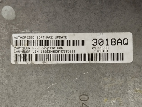Computadora Dodge Neón 2000 2.0 Ya Programada (Usado)