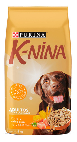 Alimento Perros Purina K Nina Adultos Pollo Vegetales 4kg