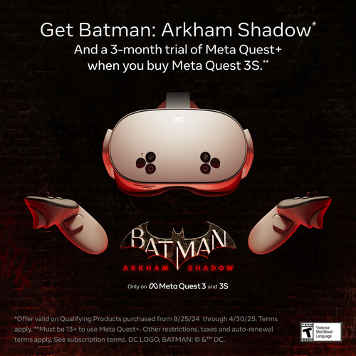 Meta Quest 3s 128gb + Batman Arkam Shadow