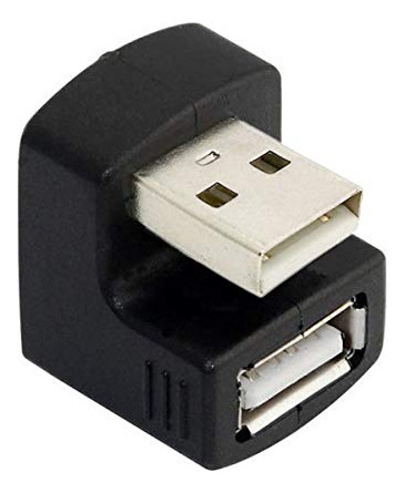 Adaptador Usb 2.0 En Ángulo Descendente Cablecc A Macho A He