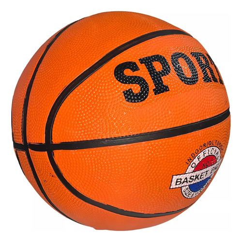 Pelota De Básquet N7 Marca Sports!!! Color Naranja