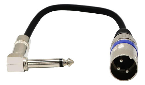 2 Cable De Sonido Trs En Ángulo De 6,35 Mm A Xlr Premium,