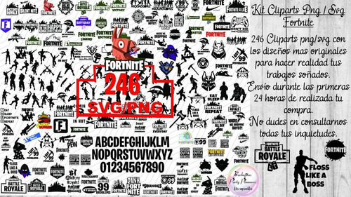 246 Cliparts Imagenes Png / Svg Fortnite