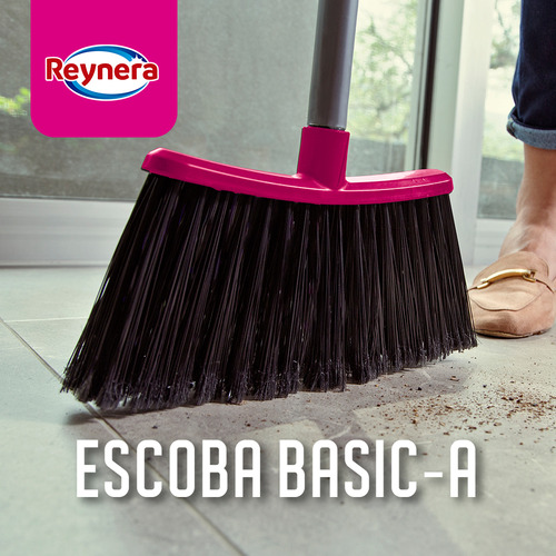 Reynera Kit de Limpieza: Mop Microfibra, Cubeta Con Exprimidor, Escoba Basic y Magnetic, Recogedor Con Peine Quita Pelusas, Bomba, Cepillo Sanitario - Reynera