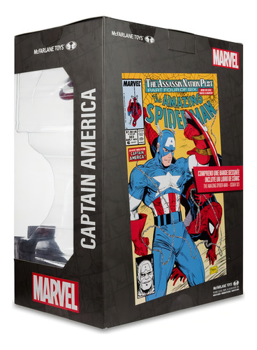Figura De Acción Capitán América De Mcfarlane Toys Figura Posada 1:6