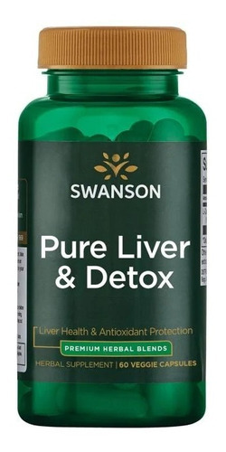 Swanson Ultra Pure Liver & Detox 60caps Sabor Sin Sabor