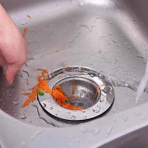 Imagen 3 de 6 de Colador Metal Para Fregadero Cocina Filtro Drenaje Ducha