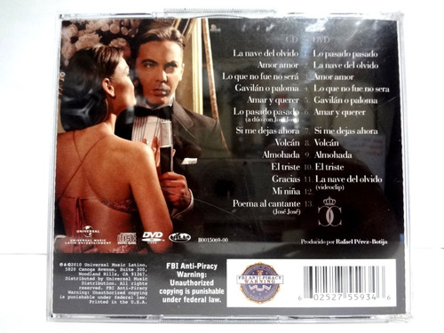 Imagen 2 de 4 de Cd+ Dvd Cristian Castro Viva El Príncipe Edición Deluxe Usa