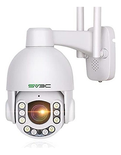 Cámara Ptz Wifi De 5mp Para Exteriores, Sv3c Cámara Ip S