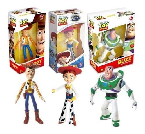 Kit Toy Story , Buzz, Woody E Jessie- Lider