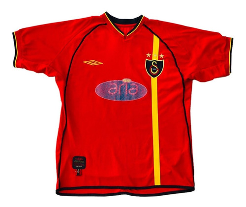 Camiseta De Galatasaray De Turquía, Umbro, 2002 Talla S.