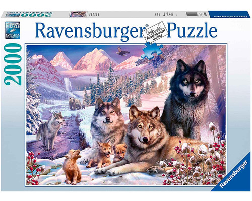 Ravensburger Rompecabezas: Lobos En La Nieve 2000 Piezas