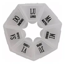 Comprar Pastillero Semanal Organizador Portátil Pastillas Blanco