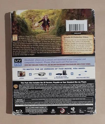 The Hobbit An Unexpected Journey Blu-ray 3d 2d Dvd Original (Usado)