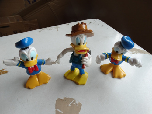 Lote 3 Action Figures Pato Donald