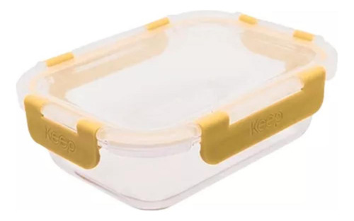 Contenedor Hermético Rectangular 1040ml Glass Keep Comida