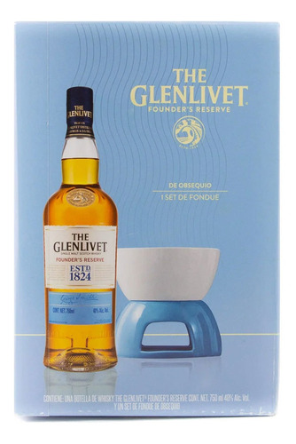 Whisky Glenlivet Founders Reserve 750 Ml + Set Fondue